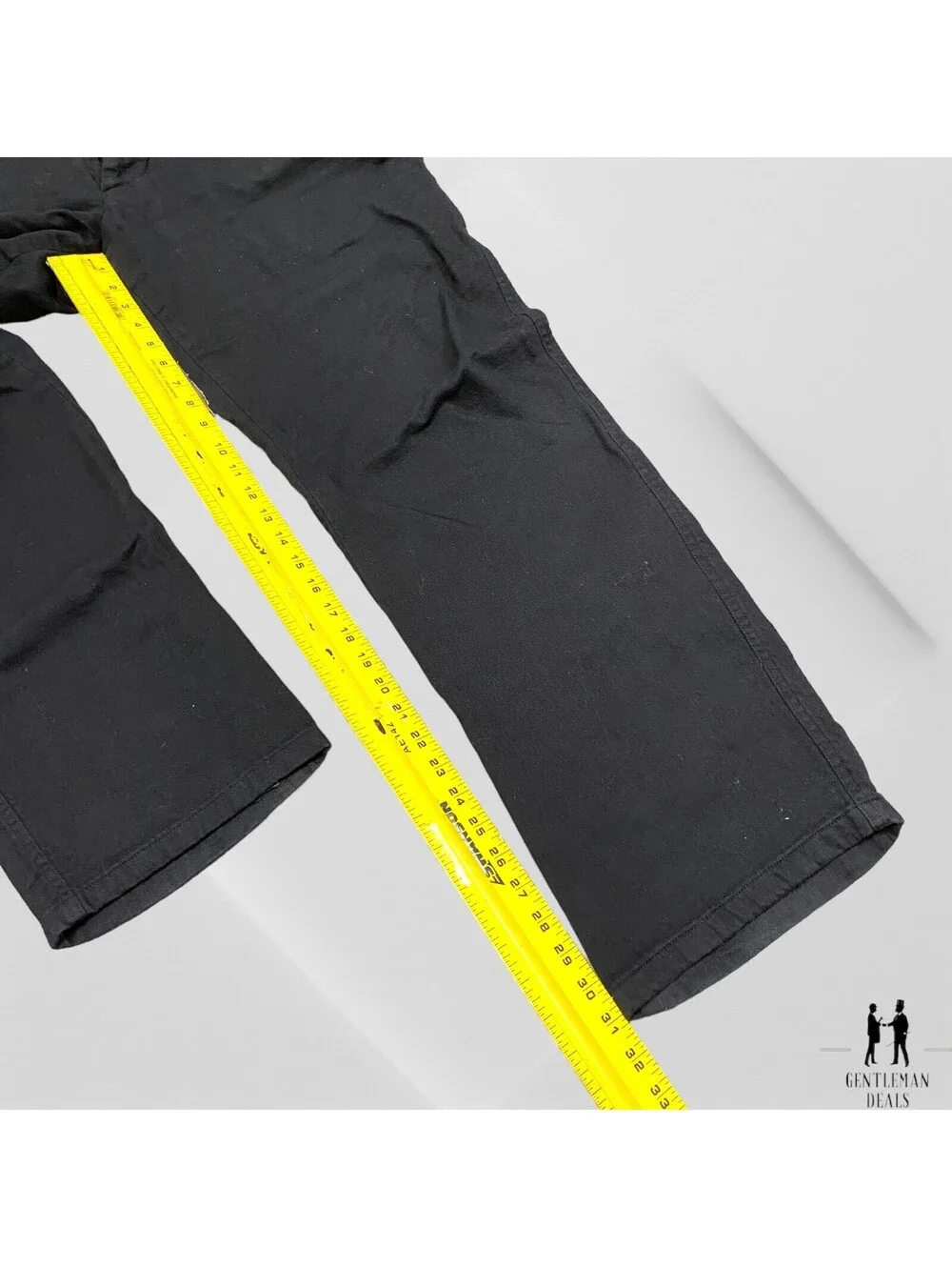 Anthony Tony Melillo Mens ATM  Black Pants Size 34 x 31 Thick Cotton Loose Pants